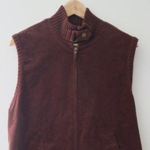 RALPH LAUREN Women Zip Front Cotton-Corduroy Vest